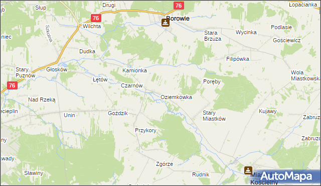 mapa Oziemkówka, Oziemkówka na mapie Targeo