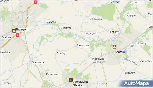 mapa Pastuchów, Pastuchów na mapie Targeo