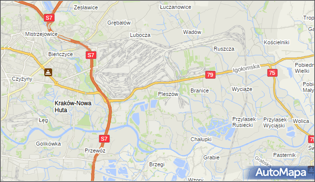 mapa Pleszów, Pleszów na mapie Targeo