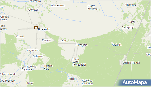 mapa Porządzie, Porządzie na mapie Targeo