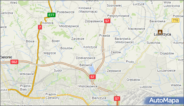 mapa Raciborowice gmina Michałowice, Raciborowice gmina Michałowice na mapie Targeo