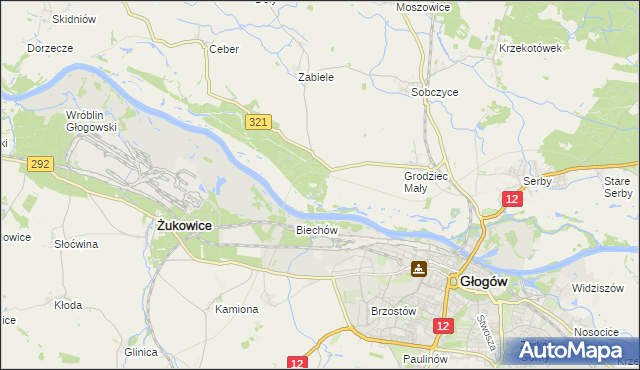 mapa Rapocin, Rapocin na mapie Targeo