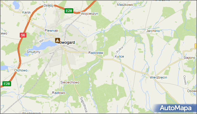 mapa Sąpole, Sąpole na mapie Targeo