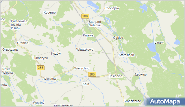 mapa Sieńsk, Sieńsk na mapie Targeo