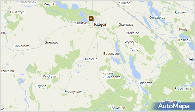 mapa Sierosławiec, Sierosławiec na mapie Targeo