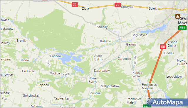 mapa Stare Byliny, Stare Byliny na mapie Targeo