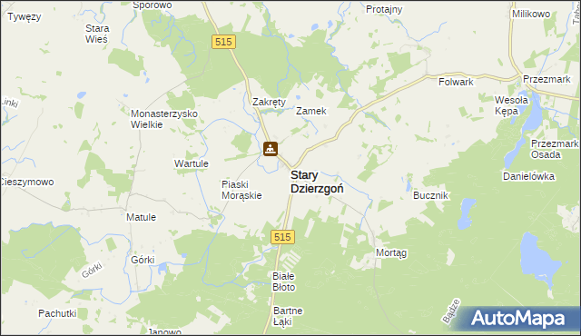 mapa Stary Dzierzgoń, Stary Dzierzgoń na mapie Targeo