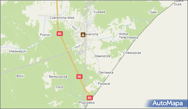 mapa Stawiszcze, Stawiszcze na mapie Targeo