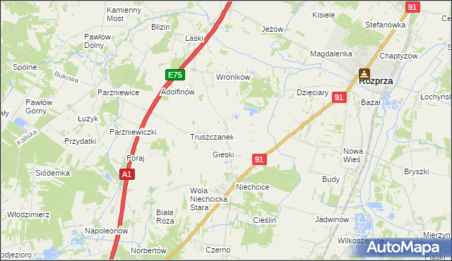 mapa Świerczyńsko, Świerczyńsko na mapie Targeo