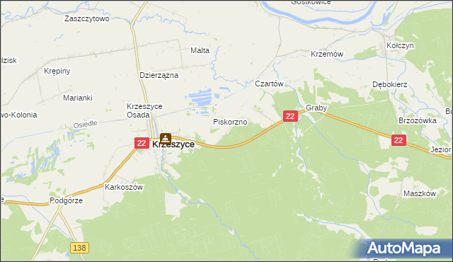 mapa Świętojańsko, Świętojańsko na mapie Targeo