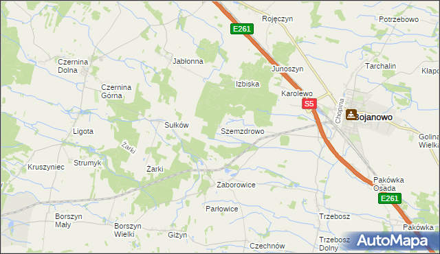 mapa Szemzdrowo, Szemzdrowo na mapie Targeo