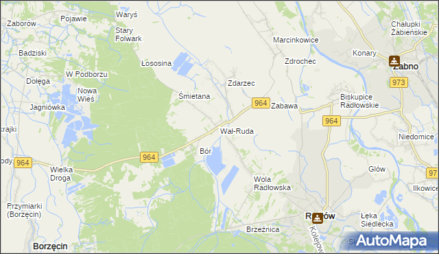 mapa Wał-Ruda, Wał-Ruda na mapie Targeo