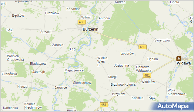 mapa Wielka Wieś B, Wielka Wieś B na mapie Targeo