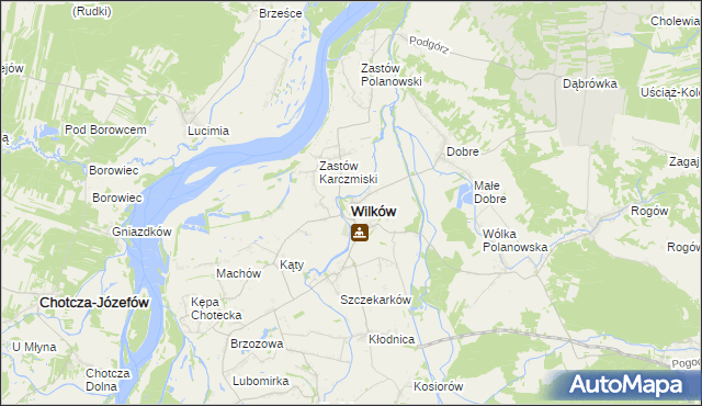 mapa Wilków powiat opolski, Wilków powiat opolski na mapie Targeo