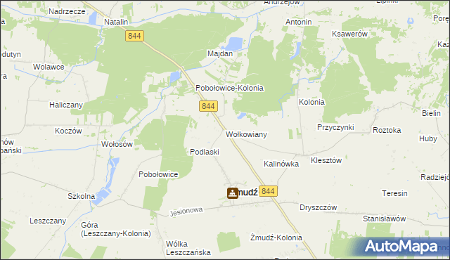 mapa Wołkowiany, Wołkowiany na mapie Targeo