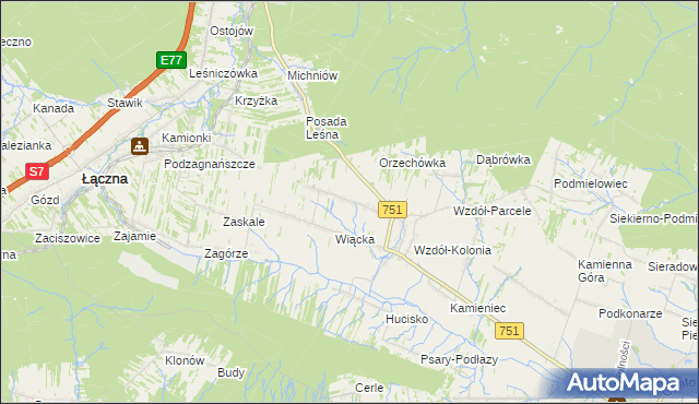 mapa Wzdół Rządowy, Wzdół Rządowy na mapie Targeo