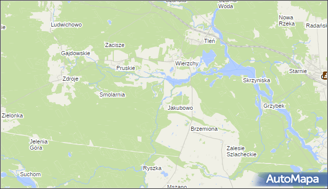 mapa Zgorzały Most, Zgorzały Most na mapie Targeo