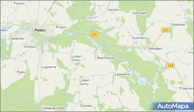 mapa Bezmoście, Bezmoście na mapie Targeo