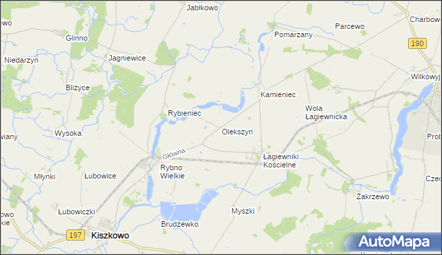 mapa Olekszyn, Olekszyn na mapie Targeo