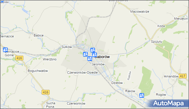 mapa Baborów, Baborów na mapie Targeo