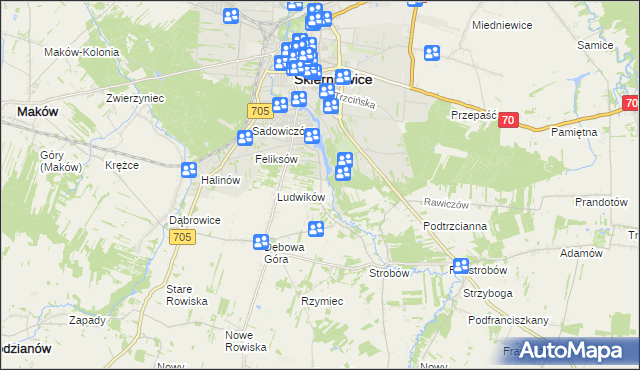 mapa Balcerów, Balcerów na mapie Targeo