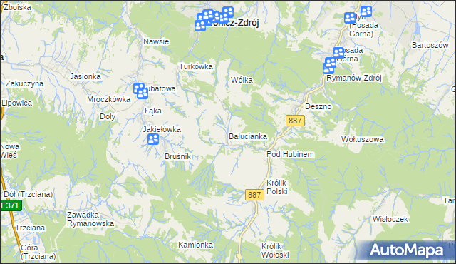 mapa Bałucianka, Bałucianka na mapie Targeo