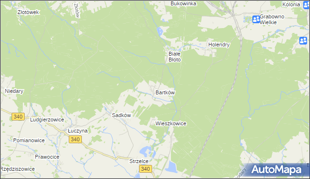 mapa Bartków gmina Dobroszyce, Bartków gmina Dobroszyce na mapie Targeo