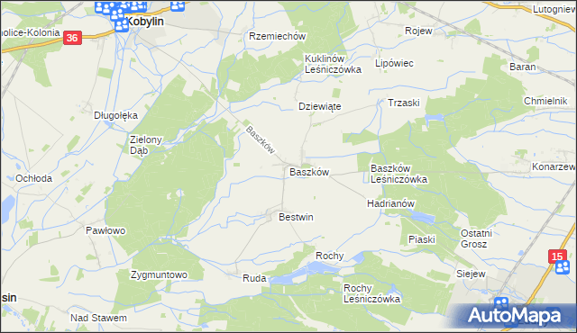 mapa Baszków, Baszków na mapie Targeo