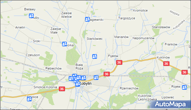 mapa Berdychów, Berdychów na mapie Targeo