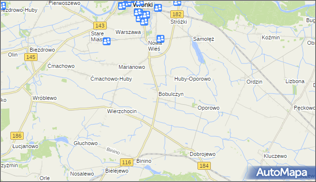 mapa Bobulczyn, Bobulczyn na mapie Targeo