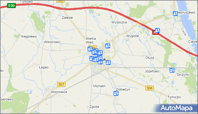 mapa Buk powiat poznański, Buk powiat poznański na mapie Targeo