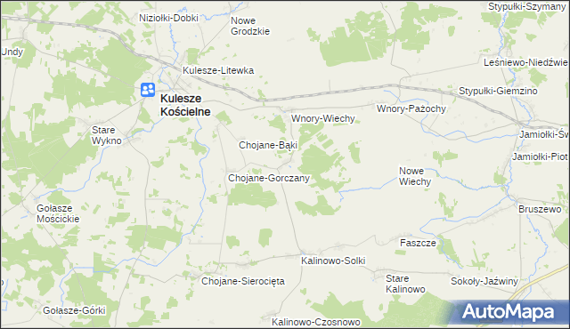 mapa Chojane-Piecki, Chojane-Piecki na mapie Targeo