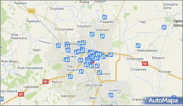 mapa Ciechanów, Ciechanów na mapie Targeo