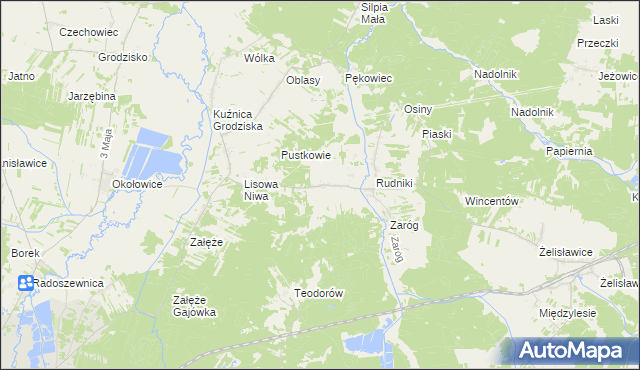 mapa Dąbrowa gmina Koniecpol, Dąbrowa gmina Koniecpol na mapie Targeo