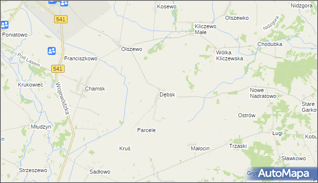 mapa Dębsk gmina Żuromin, Dębsk gmina Żuromin na mapie Targeo