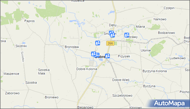 mapa Dobre powiat radziejowski, Dobre powiat radziejowski na mapie Targeo