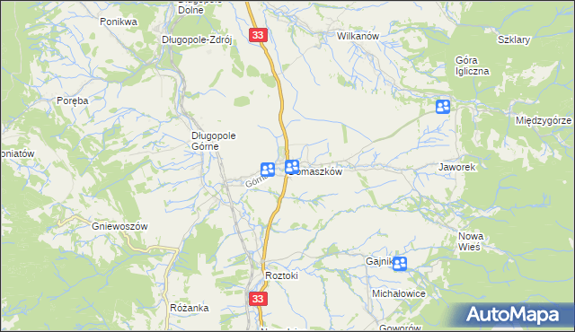 mapa Domaszków gmina Międzylesie, Domaszków gmina Międzylesie na mapie Targeo