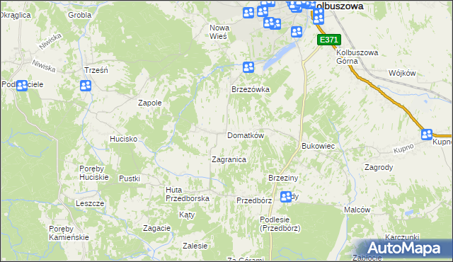 mapa Domatków, Domatków na mapie Targeo