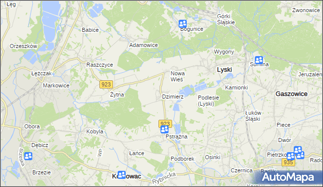 mapa Dzimierz, Dzimierz na mapie Targeo