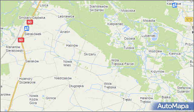 mapa Feliksów gmina Gostynin, Feliksów gmina Gostynin na mapie Targeo
