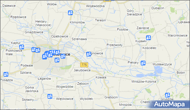 mapa Górka Stogniowska, Górka Stogniowska na mapie Targeo