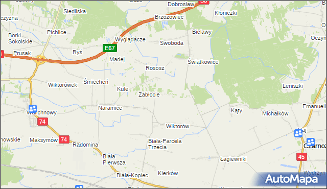 mapa Góry Świątkowskie, Góry Świątkowskie na mapie Targeo