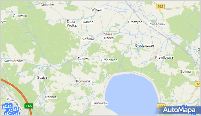 mapa Grodowiec, Grodowiec na mapie Targeo