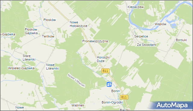 mapa Horoszki Duże, Horoszki Duże na mapie Targeo