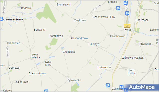 mapa Huby Pijanowskie, Huby Pijanowskie na mapie Targeo