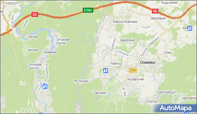 mapa Jagodowo Leśniczówka, Jagodowo Leśniczówka na mapie Targeo