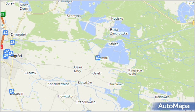 mapa Jamnik, Jamnik na mapie Targeo