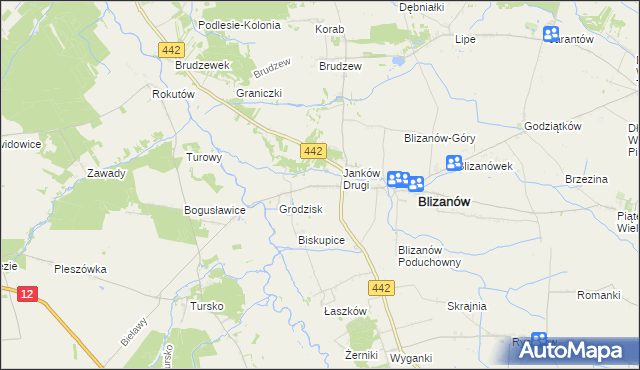 mapa Janków Pierwszy, Janków Pierwszy na mapie Targeo