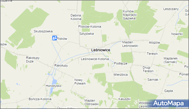 mapa Janówka gmina Leśniowice, Janówka gmina Leśniowice na mapie Targeo