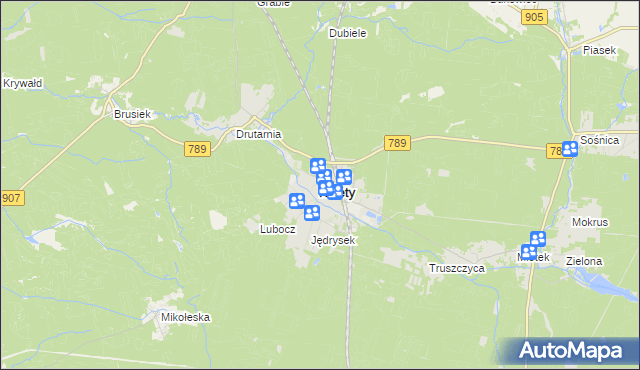 mapa Kalety powiat tarnogórski, Kalety powiat tarnogórski na mapie Targeo